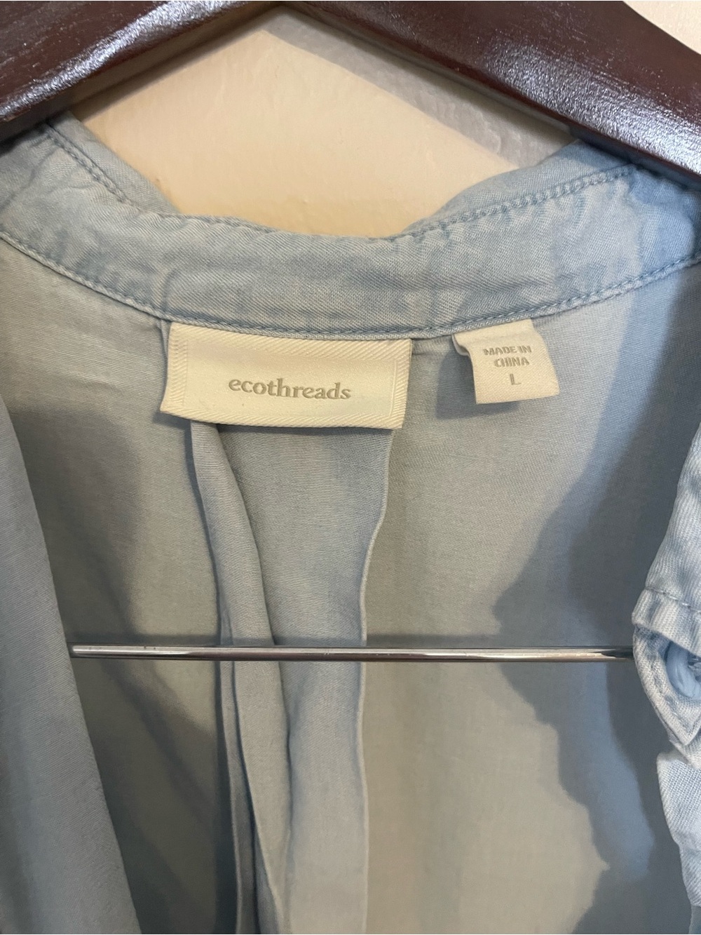 Soft denim button shirt - Picture 2 of 3